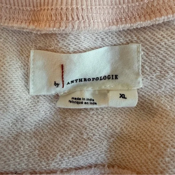 Anthropologie By Anthropologie Embroidered Côte d'Azur Top Sweatshirt Pink XL - Picture 8 of 12